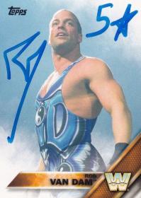 2016 Topps WWE Rob Van Dam Signed Card #87 ECW