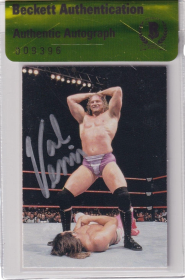 1998 Comic Images DuoCards WWF Val Venis Signed RC #48