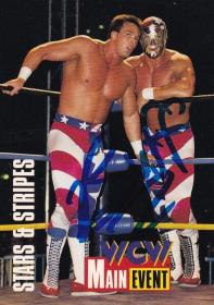 1995 Cardz WCW Main Event Marcus Buff Bagwell Signed RC #38