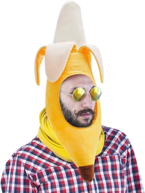 Warmtree Cute Banana Suit Plush Hat