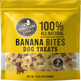 Wholesome Pride Banana Bites Dog Treats