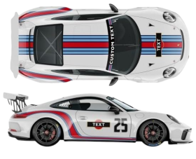 Car Decals Curved Martini Kit