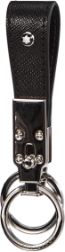 Montblanc Sartorial Black Leather Key Fob Loop