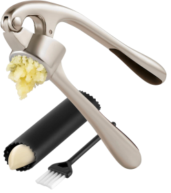 Zulay Kitchen Premium Garlic Press Set