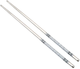 Stainless Steel Chopsticks Blue and White
