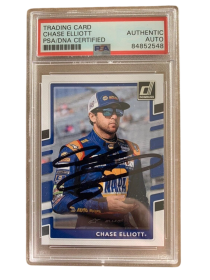 NASCAR Chase Elliott Hand Signed 2018 Panini PSA Slabbed