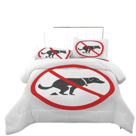 Prank Poop Prints Comforter Set