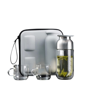 Portable Travel Glass Tea Set