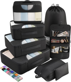 Veken 8 Set Packing Cubes for Travel Essentials