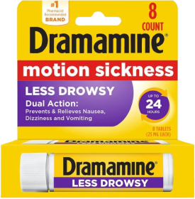 Dramamine All Day Less Drowsy Motion Sickness Relief Pack