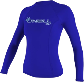 Women's Basic Skins Long-Sleeve Rashguard Top