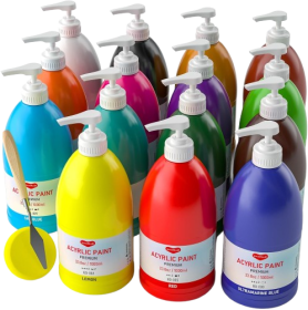 15 Colors Large Acrylic Paint Set