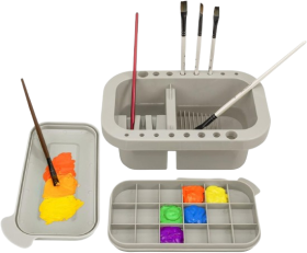 MyLifeUnit Paint Brush Cleaner and Holder