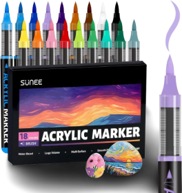 Sunee Acrylic Paint Markers Set