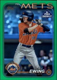2024 Topps Pro Debut Green Foil PD-48 A.J. Ewing