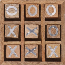 Wooden Tic Tac Toe Game