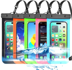 5 Pack Multicolor Universal Waterproof Phone Pouch