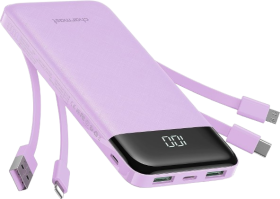 Portable Charger with Built in Cables