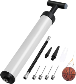 Basketball Pump with Needle Nozzle Extension