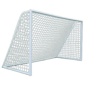 4'' Aluminum Powder-Coated White Soccer Goalpost
