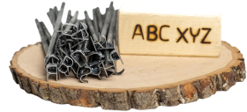 Alphabet Mini Steel Branding Irons Kit
