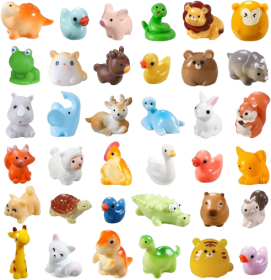 40pcs Mini Resin Animals