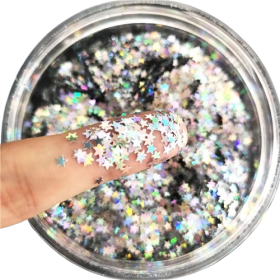 Tiny Stars Glitter Confetti 3mm