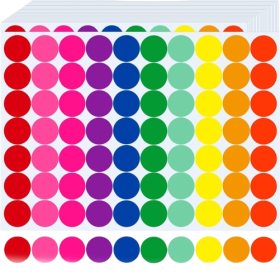 Colored Dot Stickers Pack