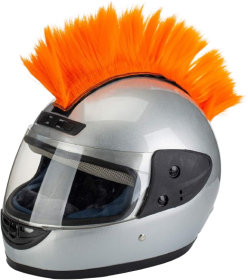 Helmet Mohawk Wigs Skinhead Patches Hairpiece