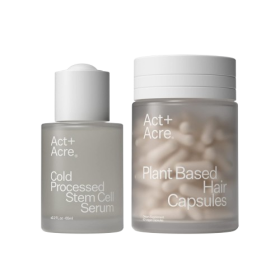 Act+Acre Cold Processed Scalp Serum and Capsules