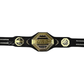 Signed Israel Izzy Adesanya UFC Championship Title Belt Replica