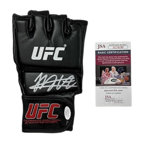 Signed Khabib Nurmagomedov Black UFC MMA Glove