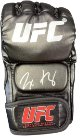 Signed Max Holloway Inscribed UFC MMA Black Glove