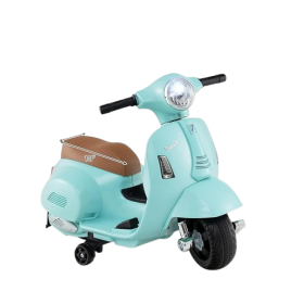 Licensed Vespa Ride on Motorcycle with Training Wheels