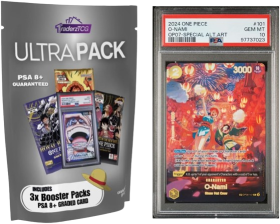 One Piece TCG Ultra Pack with PSA Graded Card