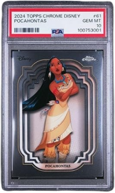 Graded 2024 Topps Chrome Disney Pocahontas #61