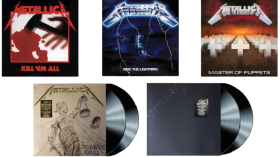 Metallica: 5 Albums Kill Em, Ride, Master, Justice, Black Album Remastered Vinyl Set