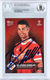 2021-22 Topps Cristiano Ronaldo Manchester United Signed