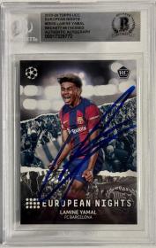 2023-24 Topps UCC European Nights #EN10 Lamine Yamal Signed RC