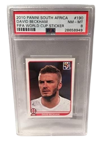 2010 Panini David Beckham PSA 8