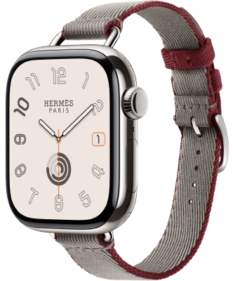 Apple- Watch Hermes Series11 Simple Tour Attelage Twill Jump