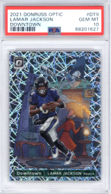 Lamar Jackson 2021 Panini Donruss Optic #DT-9