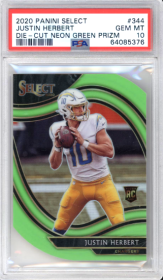 Justin Herbert #344 2020 Panini