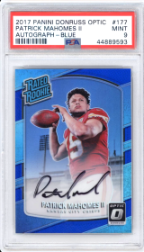 Patrick Mahomes II #177 2017 Panini Donruss Optic