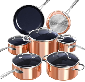 Nuwave Healthy Duralon Blue Ceramic Nonstick Cookware Set