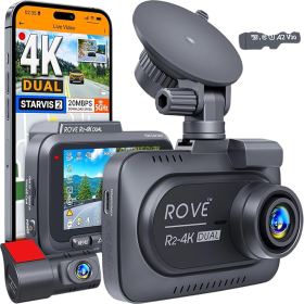 ROVE R2-4K DUAL Dash Cam Front and Rear