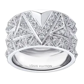 Pure V Ring, White Gold and Diamonds