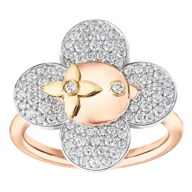 Vivienne Ring, 3 Golds and Diamonds