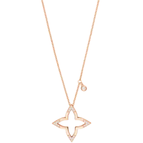 Ombre Blossom Pendant, Pink Gold and Diamonds