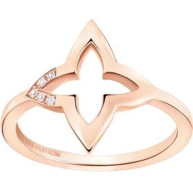 Ombre Blossom Ring, Pink Gold and Diamonds